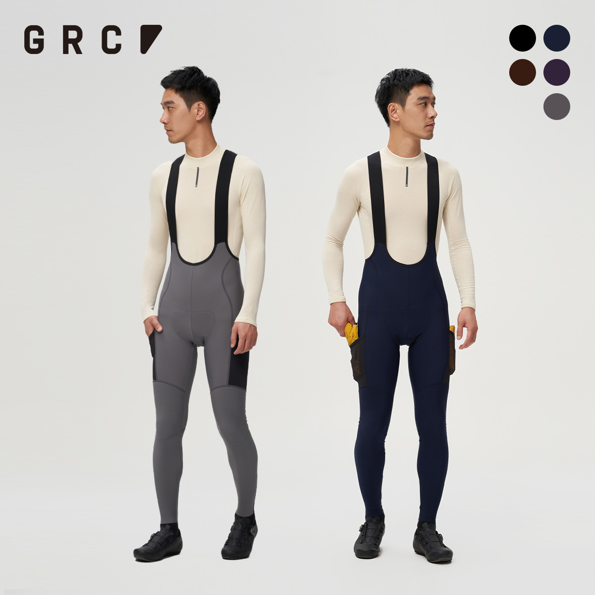 Compression Long Pant - Pantalones de Ciclismo GRC para Hombre,
