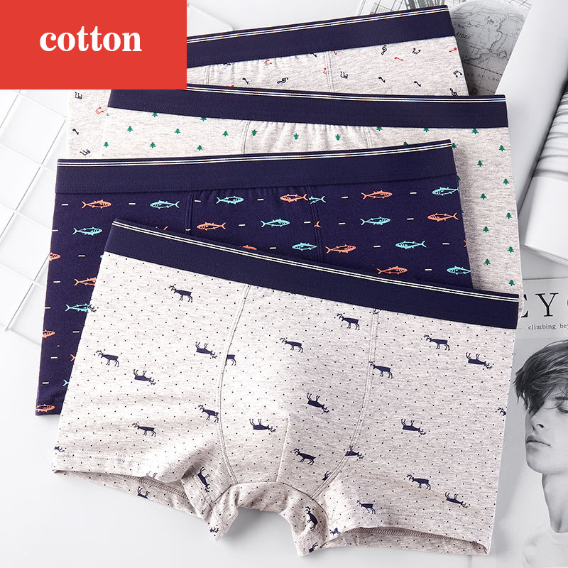 4 unids/lote Boxer Shorts ropa - Boxer Brief Pack Cotton reseña y precio