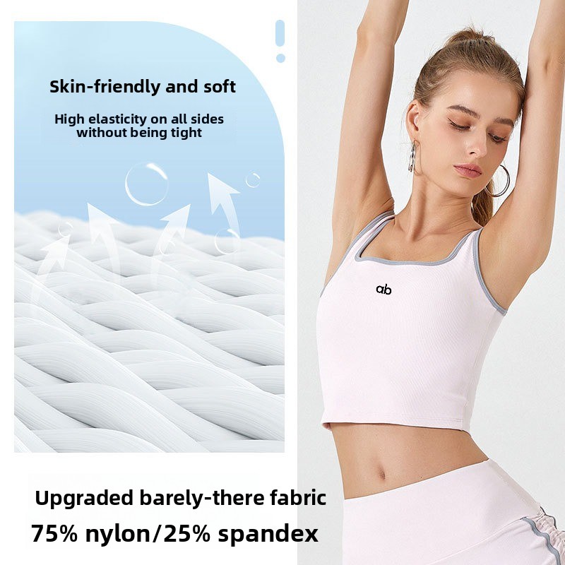 Camiseta sin mangas de yoga ac - Tank Top Ribbed reseña y precio