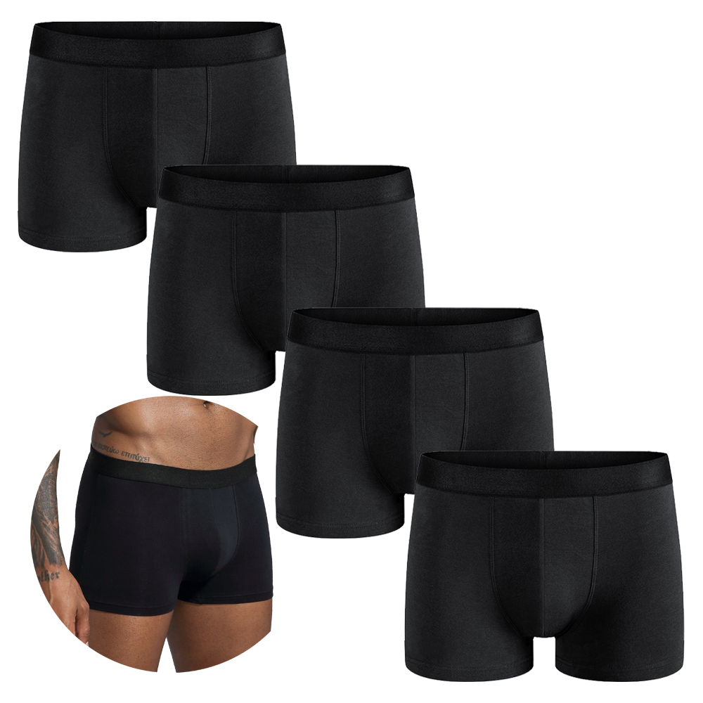 4 Uds 2025 ropa interior para  - Boxer Shorts Modal reseña y precio